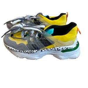 Azalea Wang Shoes Womens Size 10 Colorful Animal Print Sneakers